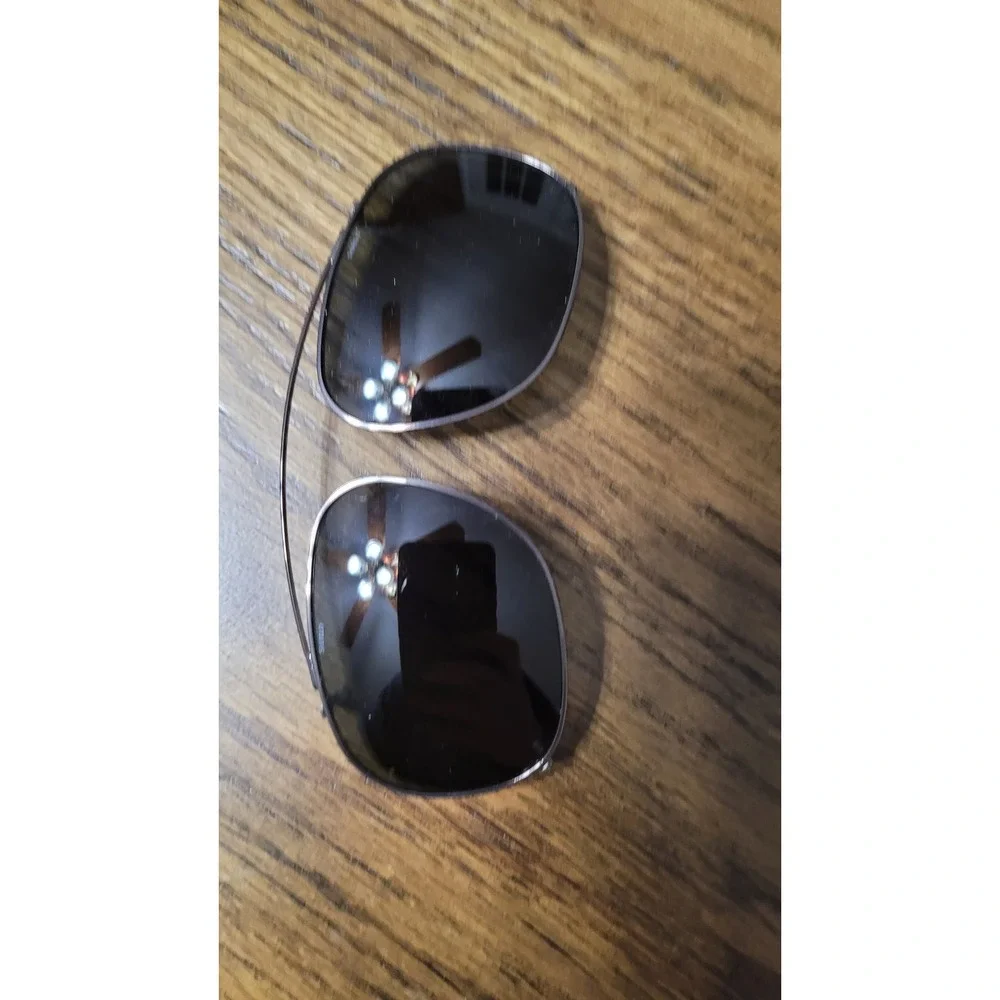 Safilo Elasta 7045 Clip On Sunglasses Dark Grey Lenses with Case Vintage Mens